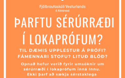 Sérúrræði í lokaprófum