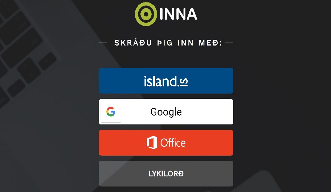 Innskráning á Innu