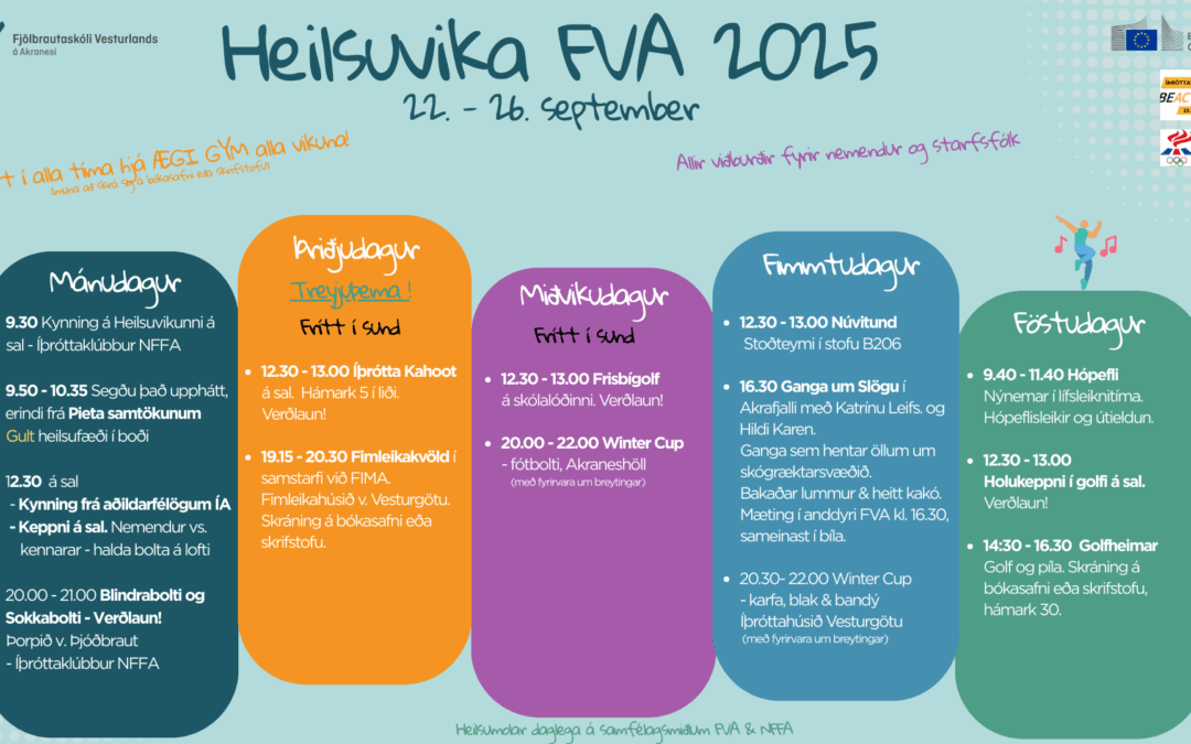 Heilsuvika 22. – 26. september