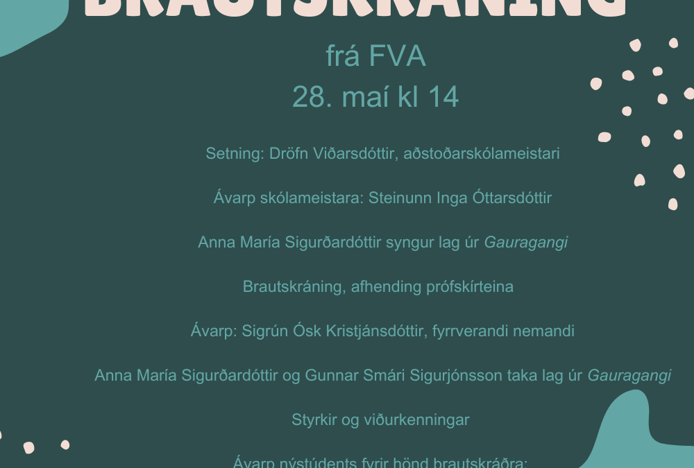 Brautskráning á miðvikudag
